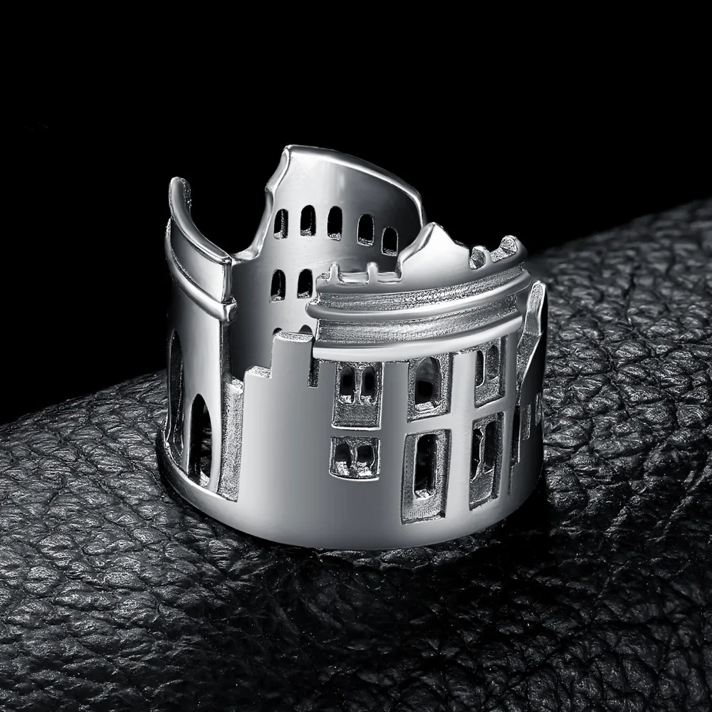 JewelryPalace 925 пробы серебро Винтаж World Travel сувенир Мрамор арки регулируемое Открытое
