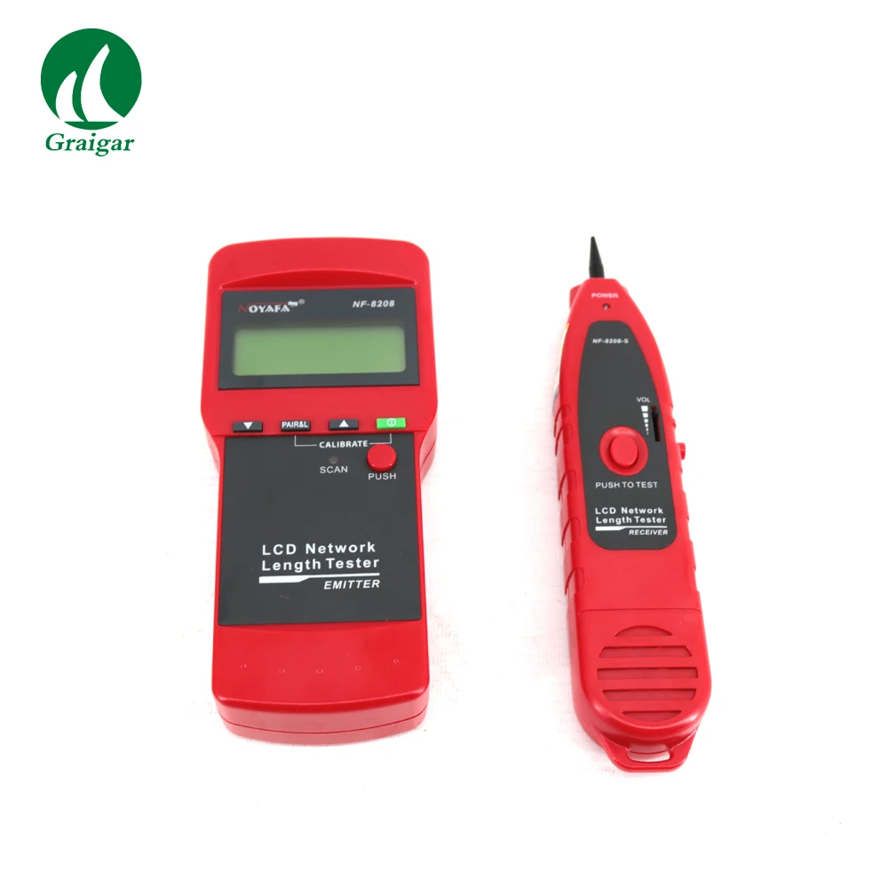 

NF-8208, тестер длины сетевого кабеля и ЖК-дисплей локатор RJ45 NF-8208 трекер