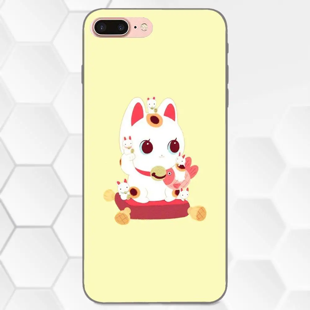 Новогодний милый праздничный Кот удачи для Galaxy C5 C7 J1 J2 J3 J330 J5 J6 J7 J730 2017 Ace Core Duo Max Mini