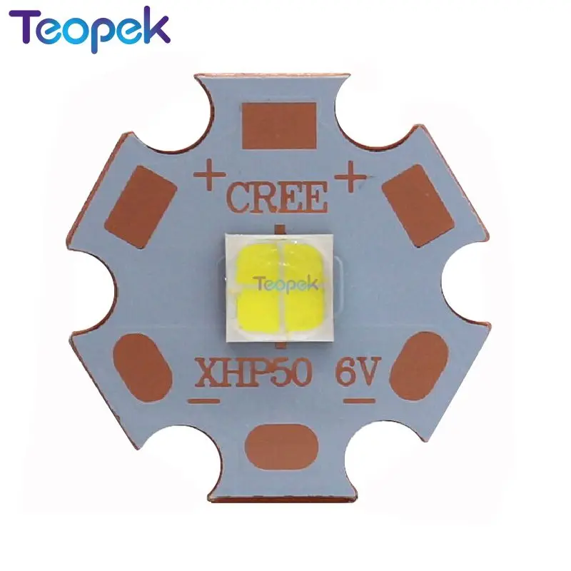 Cree XLamp XHP50 J2 белый 6500K 19 Вт светодиодный излучатель лампа 6 в или 12 В на медной