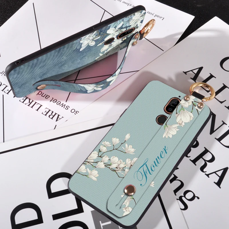 3D Flower Silicone Case For Nokia 8 Sirocco X5 X6 X7 X71 9 6 2018 Wrist Strap Girl Cover 7 5.1 6.1 8.1 Plus | Мобильные телефоны и