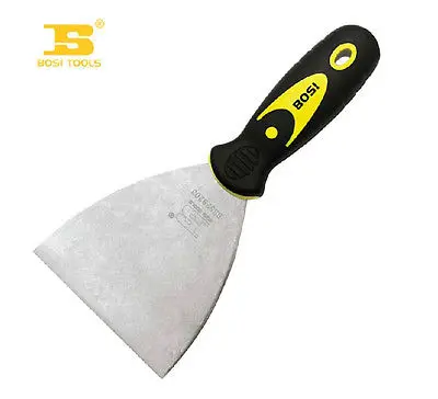 

3" Rustless Finishing Knife 50# Carbon Steel Putty Knife W Plastic Handle