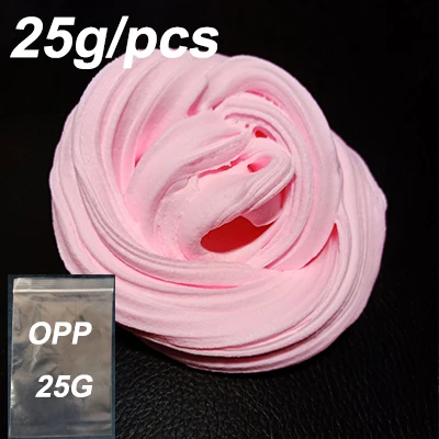 Pink OPP 30 г/кор. слизи пушистый пенопластовый глиняный светильник DIY мягкий хлопок амулеты Слим пушистый набор игрушек облако детские игрушки для детей Подарки - Цвет: Pink OPP