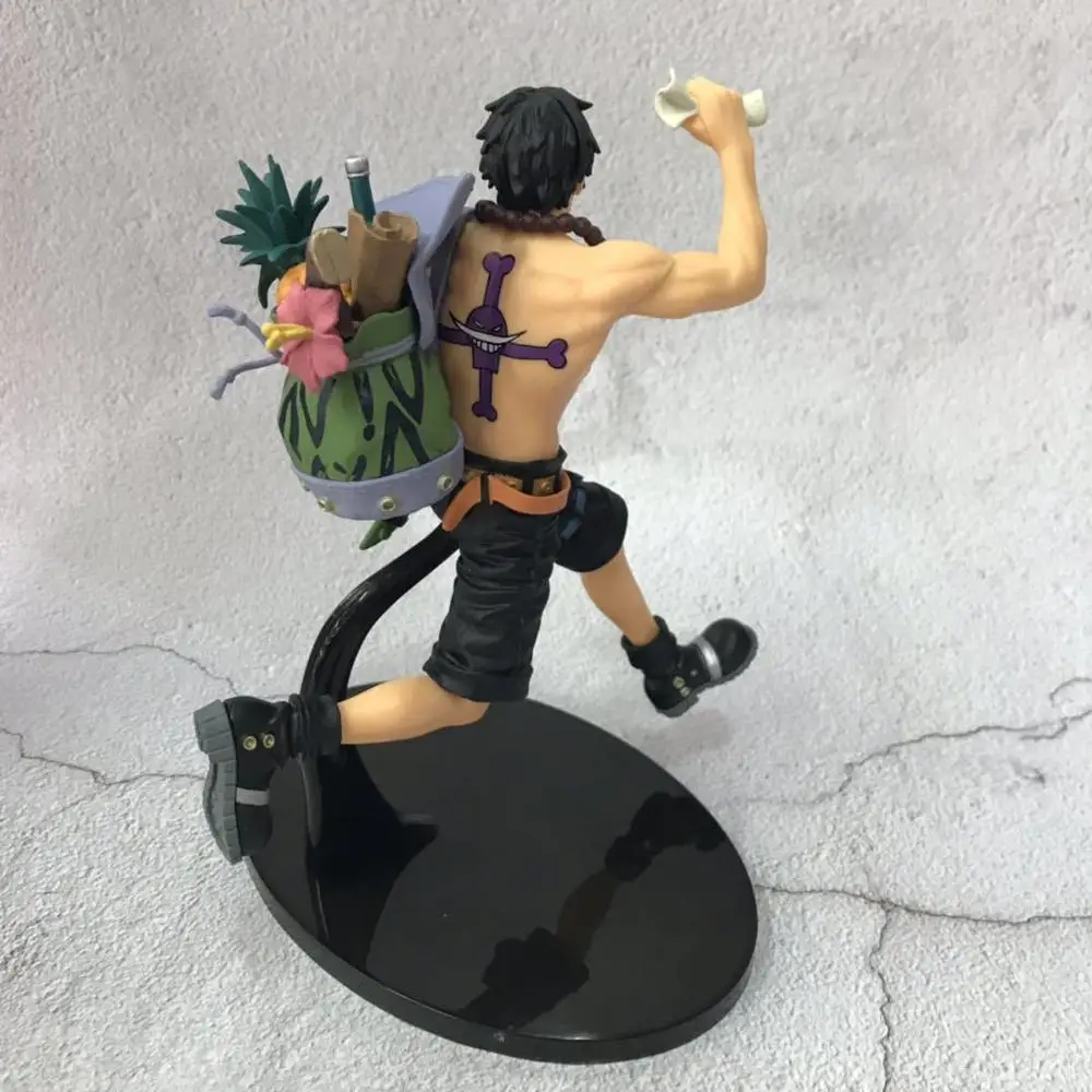 Новинка Лидер продаж аниме 20 см цельная обезьянка D. Luffy рюкзак Ace Sabo шляпа Фигурка