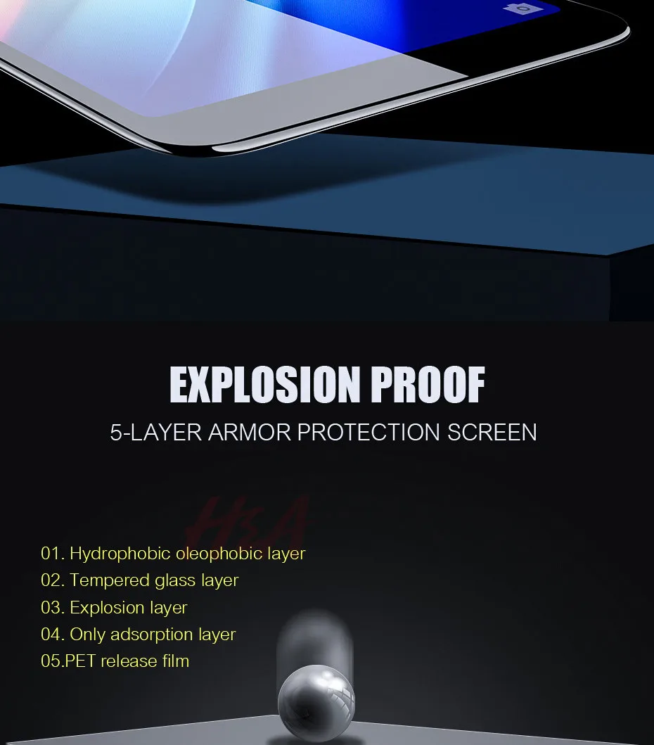 H& A 9D закаленное стекло для samsung Galaxy J4 Plus J6 J8 A6 A8 A7 Защитная пленка для экрана A5 A3 A7