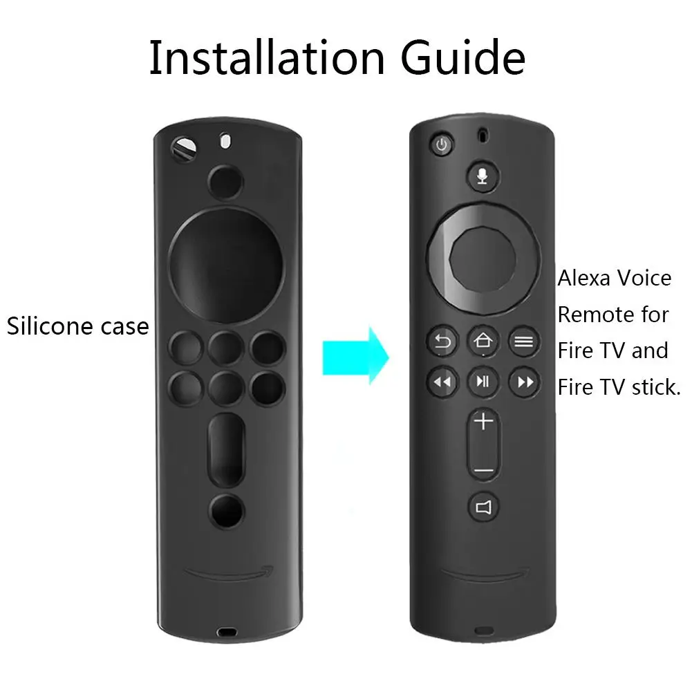 Remote Control Silicone Case For Fire TV Stick 4K Voice 5.9inch Anti-slip Dustproof Shock Protective Cover | Электроника