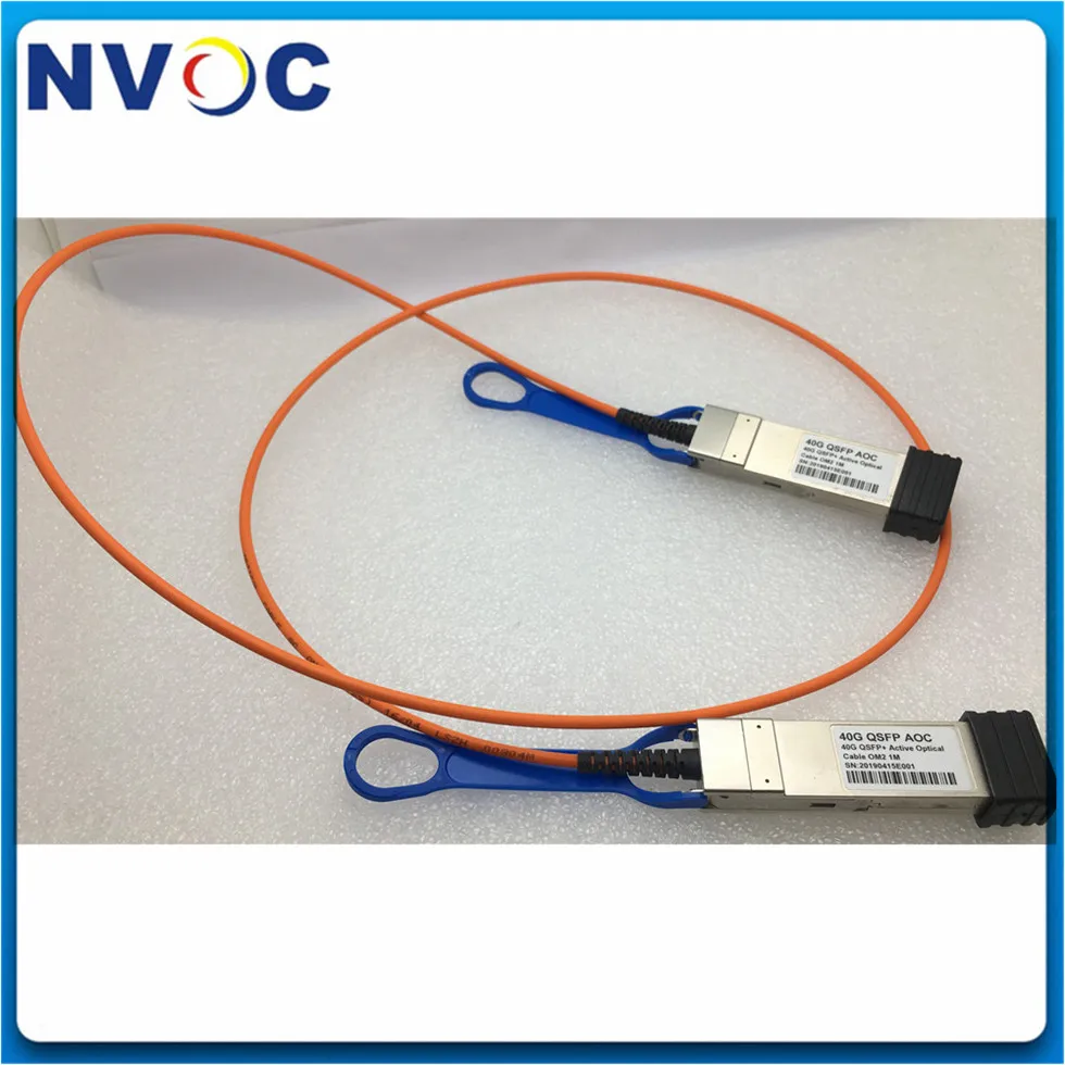 Бесплатная доставка 40G QSFP к 1M OM2 мультимод MMF AOC активный оптический кабель
