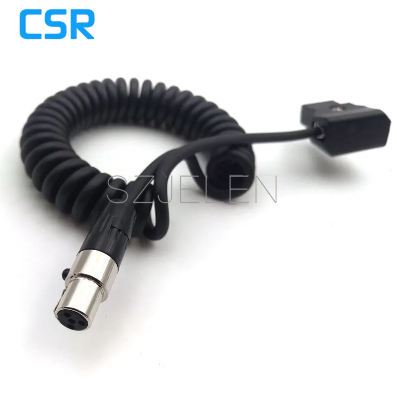 TVlogic monitor power line монитор для камер ARRI 12 В кабель питания монитора разъем D Tap mini XLR 4