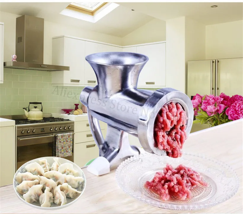 Мясорубка из нержавеющей стали ручная работа кухонная мясорубка свинина, говядина шлифовальная машина колбаса