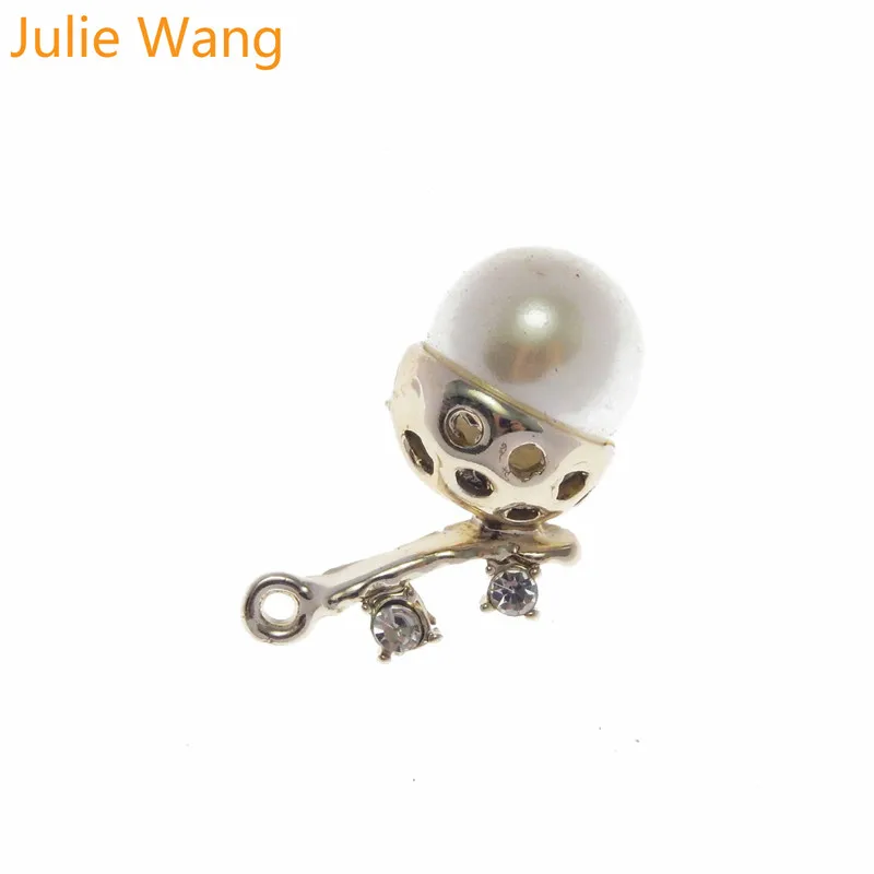 Ожерелье с кулоном Julie Wang 5 шт. из сплава золота жемчуга горного хрусталя|Шармы| |