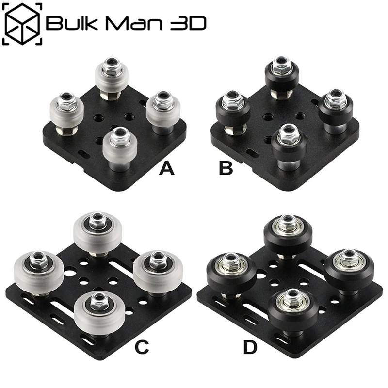 

V-Slot Gantry Plate Set Special Slide Plate for Aluminum Profiles V-Slot Aluminum Plate Kits 3D Printer Part