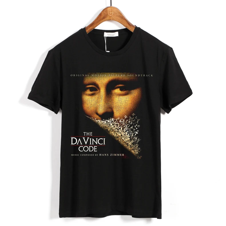 

7 kinds Mona Lisa Hans Zimmer men women movie shirt 3D print Cotton T-shirt Music fitness Da Vinci Code camiseta Customize tees