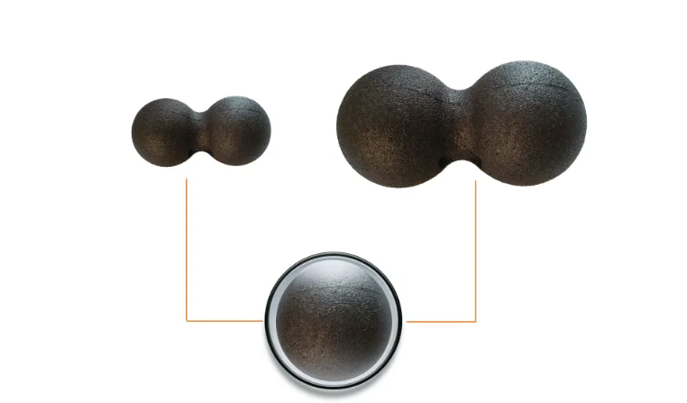 Myofascial релиз фитнес арахисовый Массажный мяч фасции массажер роликовый Пилатес Йога тренажерный зал расслабляющий тренажер фитнес-Мячи