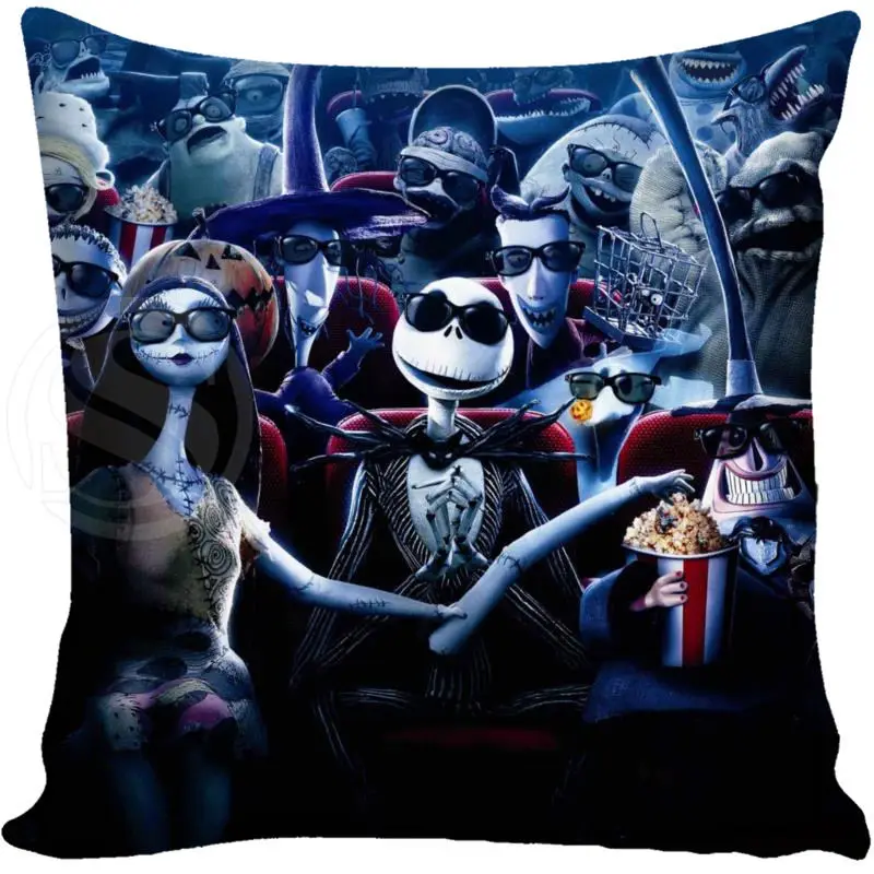 Pillowcase Пользовательские Джек Кошмар перед наволочка площади молнии домой декоративная наволочка две стороны печатных 35X 35, 40 X40 45X45 60X60 - Цвет: Pillowcase