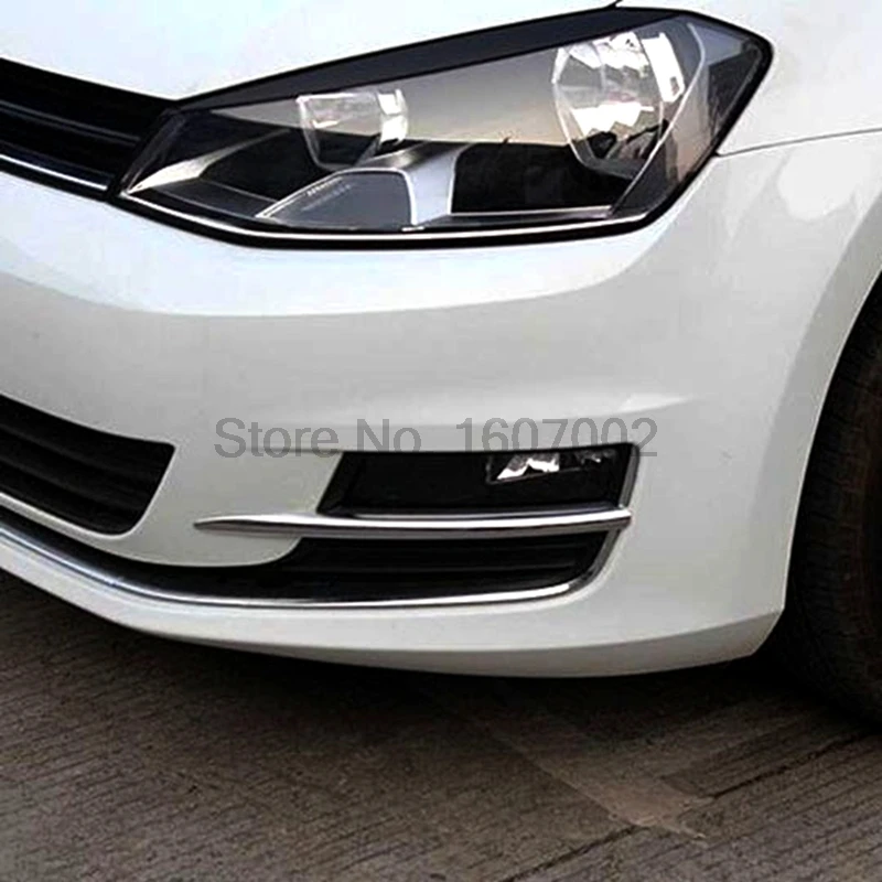 2 шт. хромированные передние противотуманные светильник для Volkswagen Golf 7 MK7 2014 2015 |