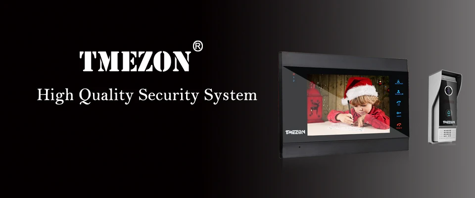 TMEZON 7 дюймов беспроводной WiFi смарт IP видео домофон система с 1x1200TVL проводной дверной звонок камера, поддержка дистанционного разблокирования