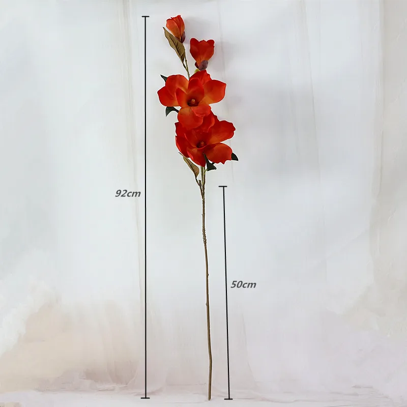 

Flone Artificial Orchid Flower Simulation Single Orchid Silk Flower Artificial Plants Wedding Home Party Decor Floral Accessory