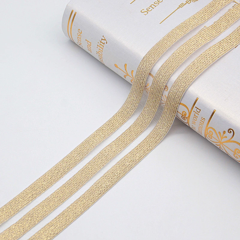 glitter gold Черно-белая эластичная лента 50 мм, ширина 90 мм, блестящая сетчатая Одежда для девочек, платье для женщин, одежда для шитья, ручная работа, 1 метр - Цвет: glitter gold