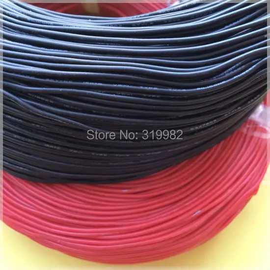 Силиконовый резиновый провод 2x3 метра 24awg 3239 изолированный красный черный гибкий