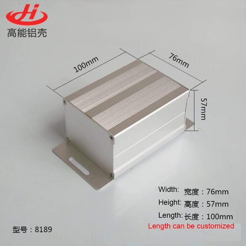 1 шт. алюминиевый чехол для электронного проекта 57(H)x76(W)x100(L) мм 8189|case for|cases for