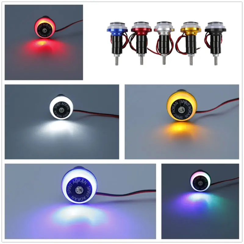 

CNC LED Angel Eye License Plate Screw Light For Universal 6mm Bolt M6 Motorcycle