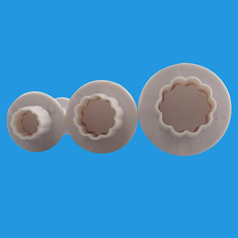 3 шт./компл. пищевой пластик форма цветка формы для печенья и бисквитов резак