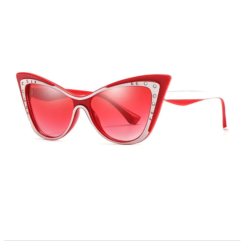 Unique Oversized Women Butterfly Sunglasses Woman Fashion 2019 Designer Brand Luxury Rivet Cat Men Summer Glasses NX | Аксессуары для