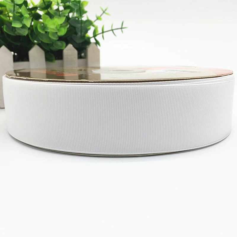 Лента высокого качества 5 ярдов 6/10/15/20/25/38/50 мм|grosgrain ribbon|ribbons for giftswhite grosgrain ribbon |