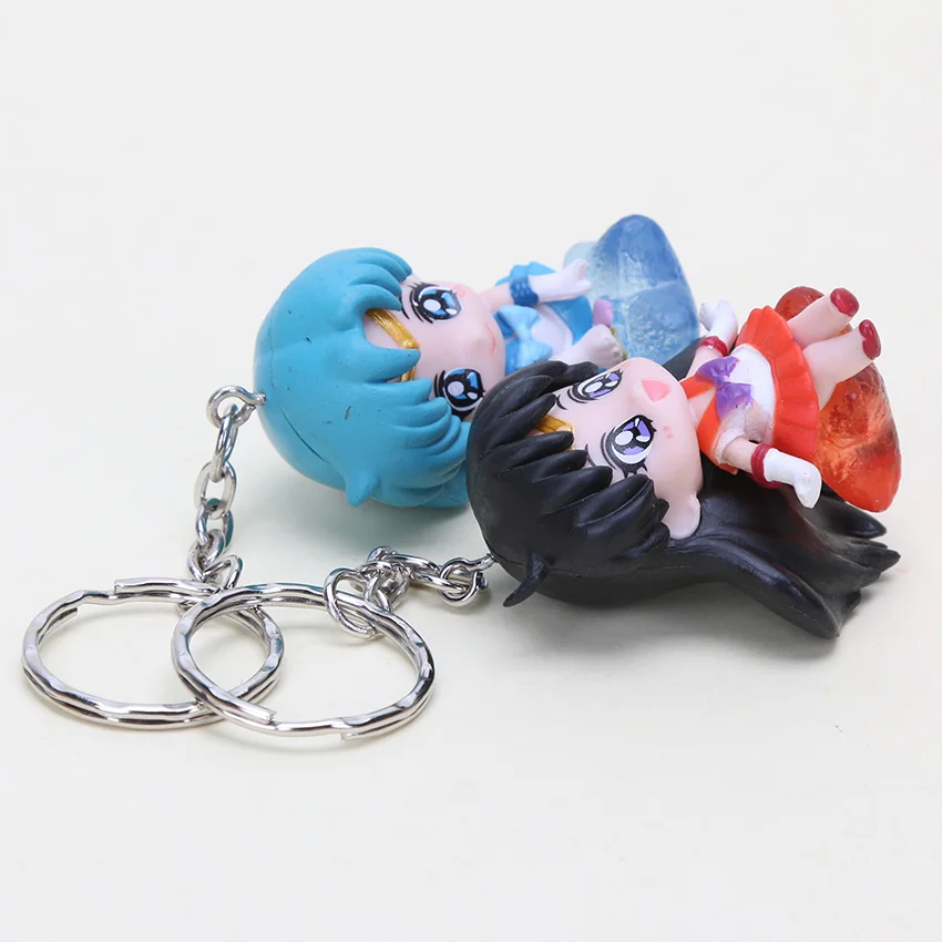 6 шт./компл. брелоки из аниме Сейлор Мун Марс Юпитер венерина Меркурий фигурки