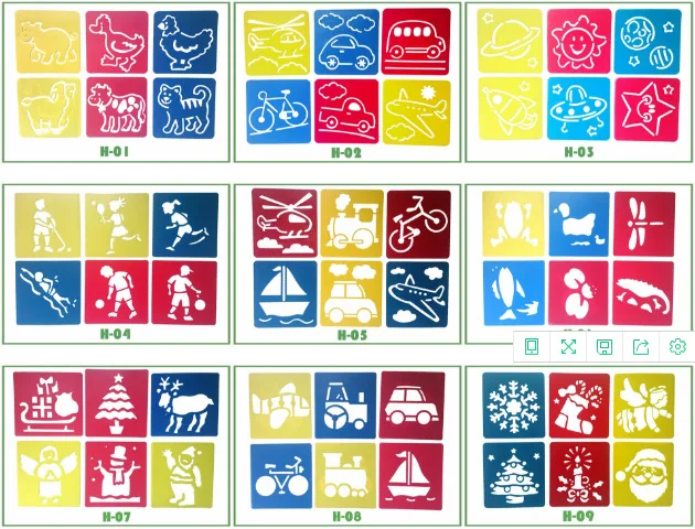 108 видов шаблонов для фигурки картины дошкольного и раннего образования