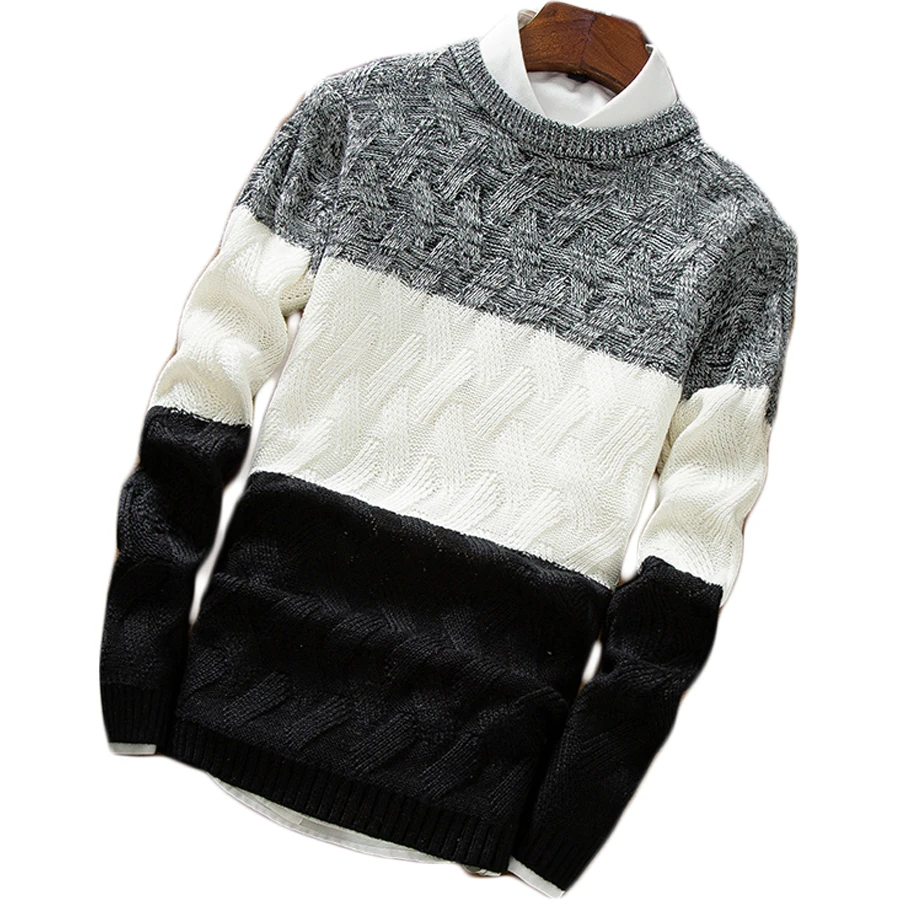 Космос Рождество джемпер для Для мужчин пуловер Цвет лоскутное зимний свитер