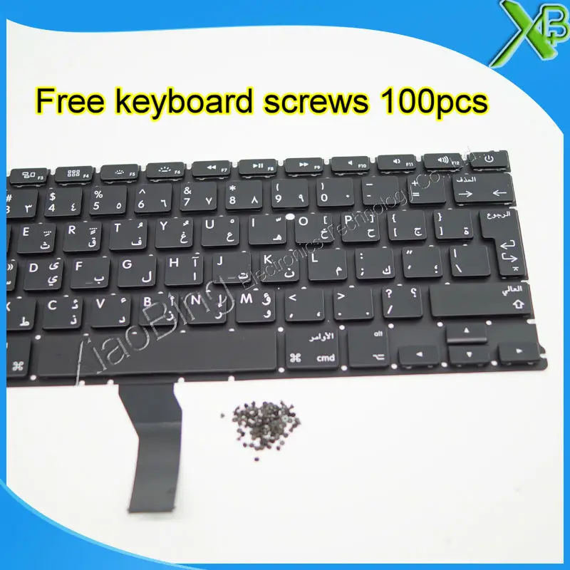 5 шт. абсолютно новая арабская клавиатура + 100 винтов клавиатуры для MacBook Air 13 3
