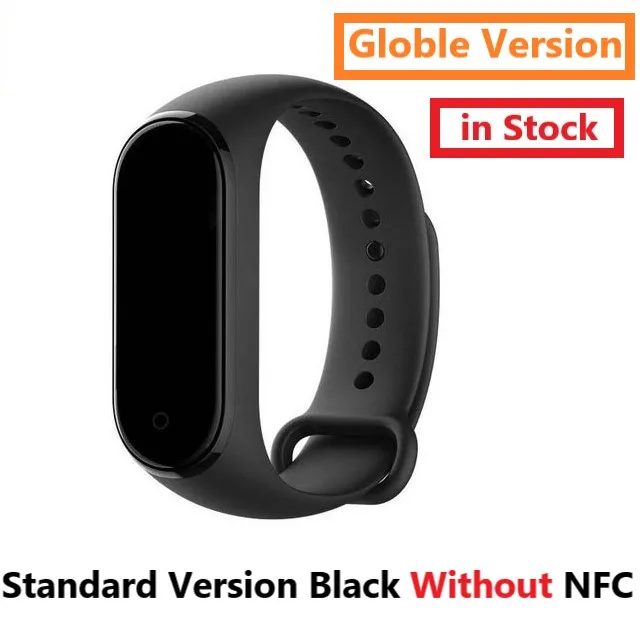 Presale новейший Xiaomi mi Band 4 Smart mi band 4 браслет сердечного ритма фитнес 135 мАч цветной экран Bluetooth 5,0 - Цвет: Globle Version Black