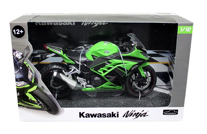 KawasaKi NiNja A JOYCITY 1/12 масштаб игрушки, модели мотоциклов KAWASAKI NINJA/H2 литья под давлением металлический мотоцикл модель ручной работы игрушка для коллекции, подарок, дети - Цвет: KawasaKi NiNja A