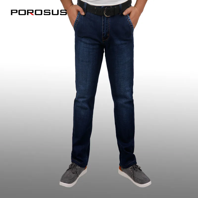 Moscow Fashion Casual Famous Brand (POROSUS) Jeans Mens Designer Stretch Slim Luxury Large Size PT1295 | Мужская одежда
