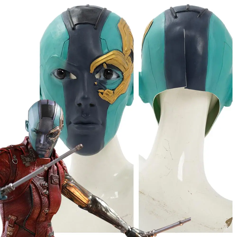 Танос дочь Туманность косплей маска шлем латексные реквизиты взрослые Хэллоуин