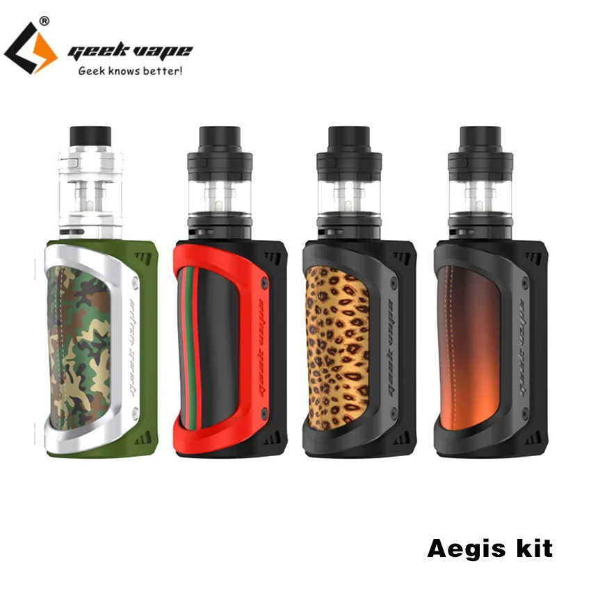 Оригинальный GEEKVAPE Aegis комплект 100 Вт поле Mod и 4 5 мл электронная сигарета бак