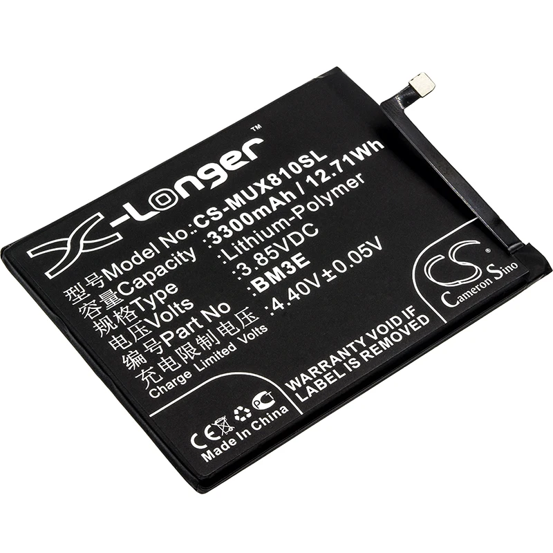 Обновленная батарея для Xiaomi Dipper M1803E1A M1803E1C мобильный аккумулятор смартфона литий