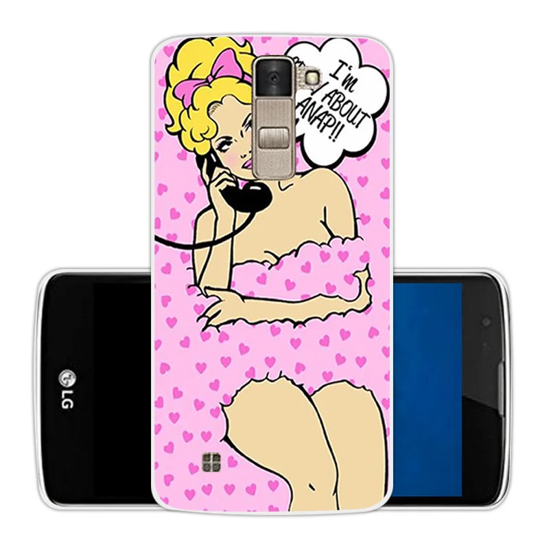 Capa For Funda LG K8 Phone Cases for Lte K350 K350E K350N 5.0&quot K 8 Case Soft Silicone Cartoon Back Cover TPU |