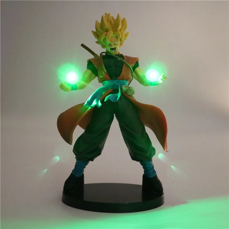 Экшн фигурка Dragon Ball Z Сон Гоку аниме светодиодная лампа супер сайян ПВХ