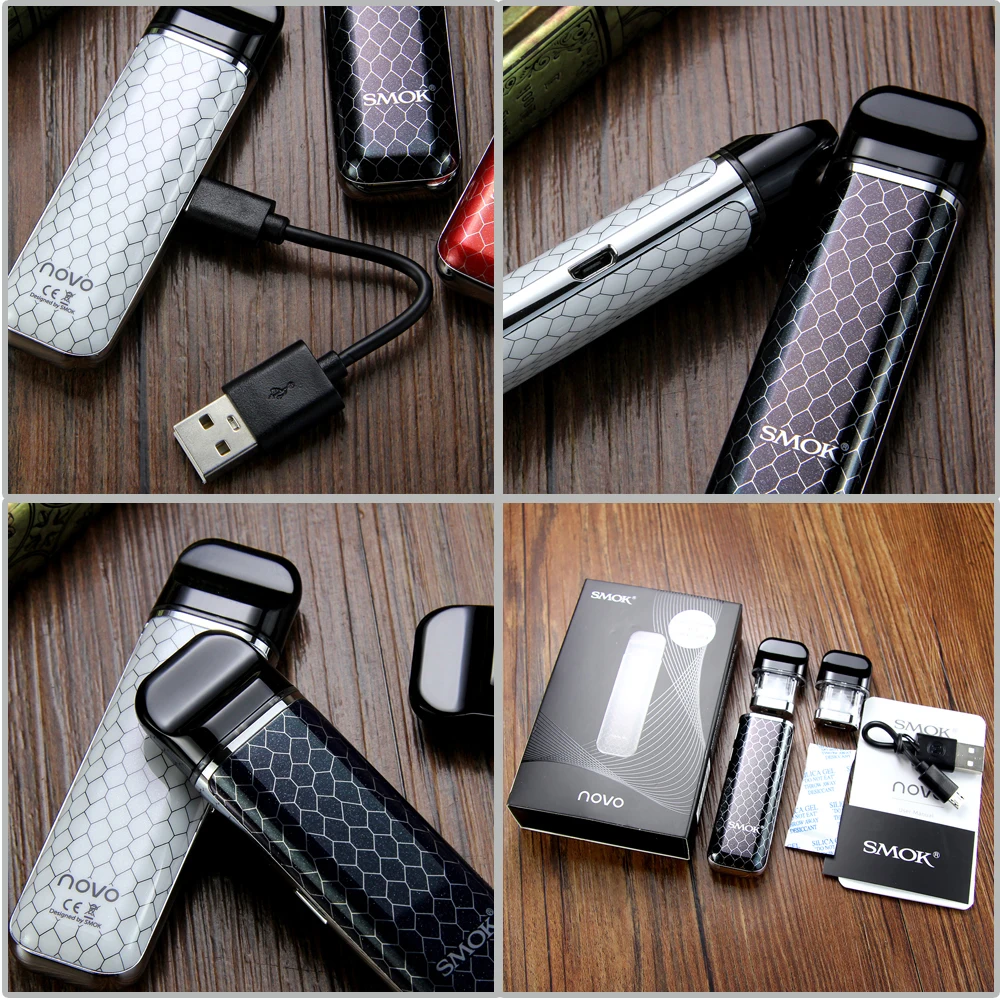 SMOK pod starter kit SMOK novo 2 kit cobra covered vape pen kit с 450 мАч встроенным аккумулятором 2 мл емкость pod system kit