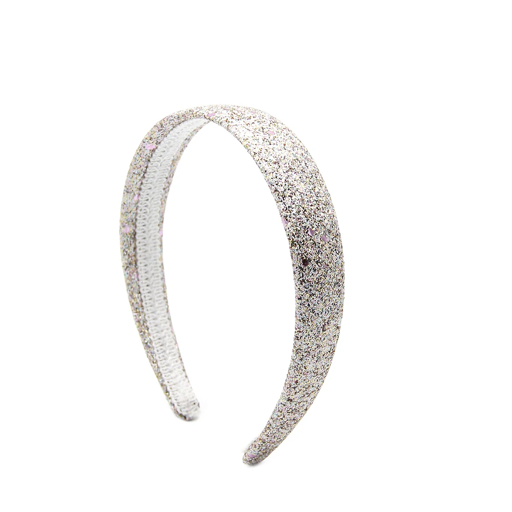 David accessories блестками связанные крючком повязки для волос, радужные блестящие повязка на голову, Детская повязка на голову для девочек детское кольцо женские аксессуары для волос, 5Yc3759 - Цвет: 1063274003