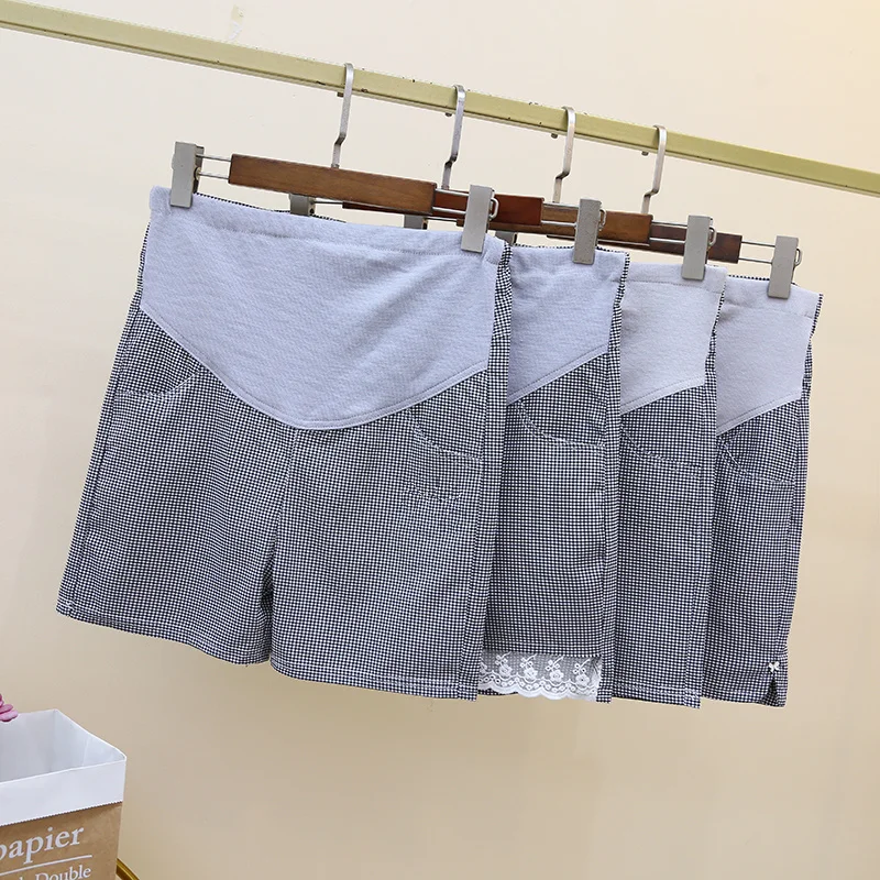 Новые стильные летние облегающие шорты в сетку для беременных модные простые