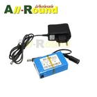 Оптовая продажа Бесплатная доставка 10 шт.партия DC-168 супер перезаряжаемая портативная литий-ионная батарея штепсельная вилка EUUS для DC 12V 1800mAh