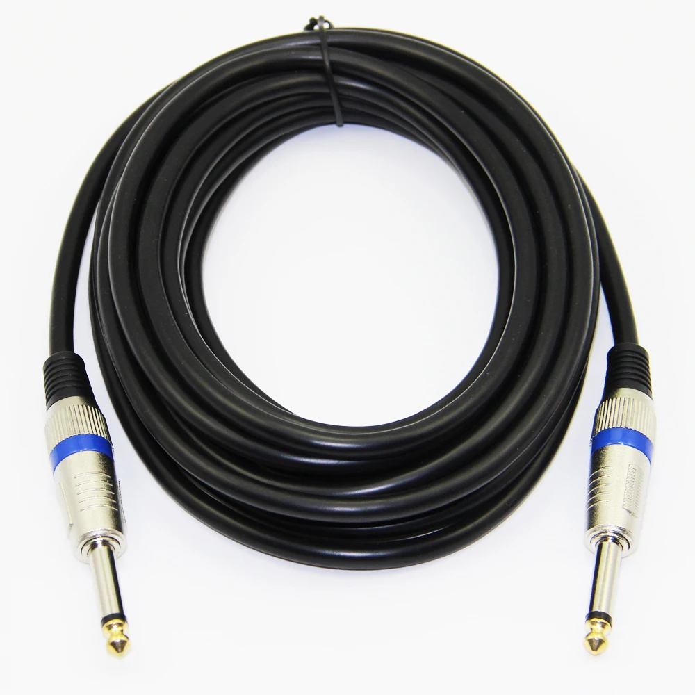 Bochara 1/4 ''Jack 6 5 мм до моно аудио кабель папа для усилителя электрогитары миксер 3