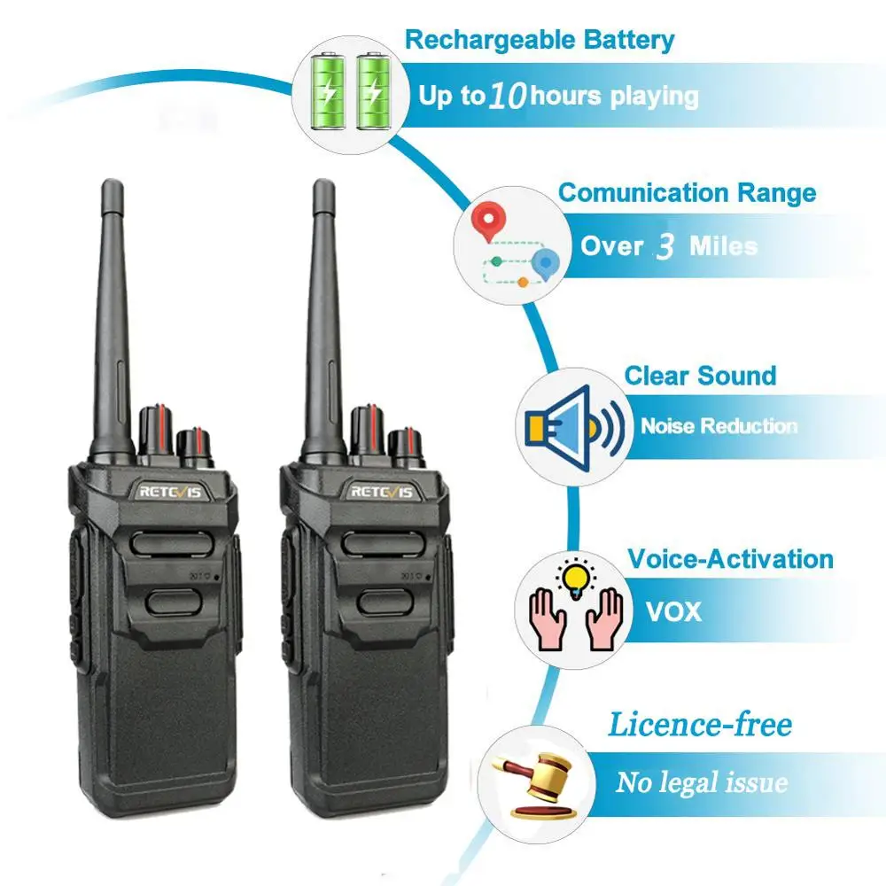 RETEVIS RT48/RT648 IP67 водонепроницаемая рация 4 шт. плавающая PMR радио VOX 2 Way Радио Comunicador с