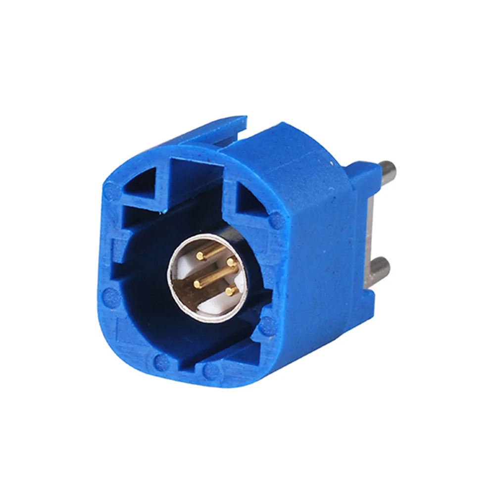 Автомобильный GPS антенный приемник адаптер Fakra HSD LVDS Code C Jack Female PCB Mount ST Blue/5005 для