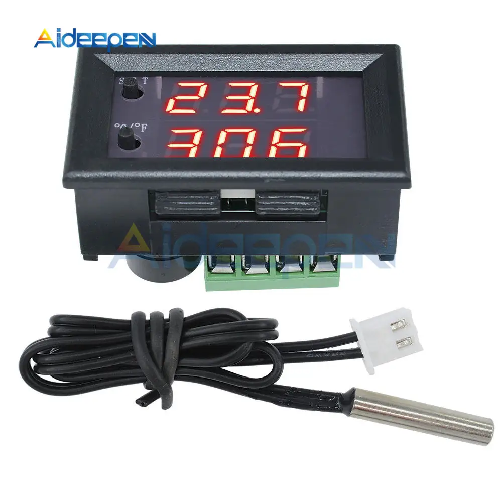 W1209 W1209WK DC 12 В AC 110-220 В термостат контроль температуры светодиодный цифровой термометр термо-переключатель тестер модуль NTC датчик