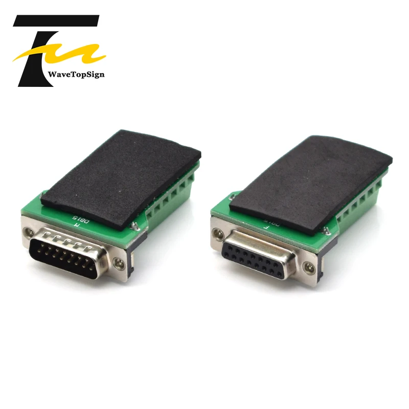 

DB15 15Pin Adapter RS232 Serial Signals Terminal Module Interface Converter To Terminal DB15 Connector Male Female D sub