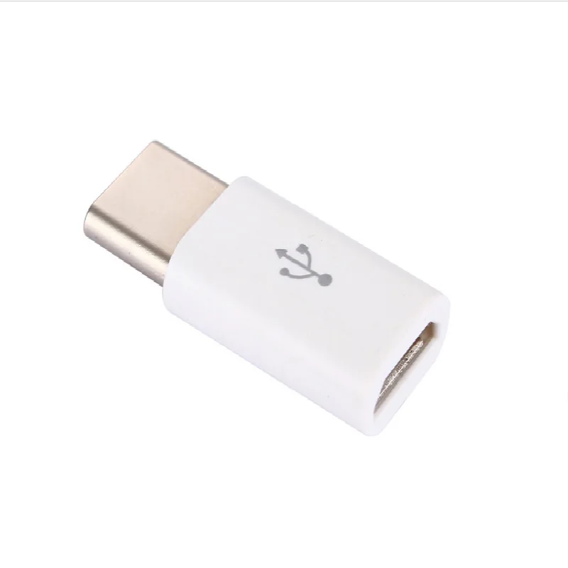 5 шт./лот USB 3,1 type C штекер Micro USB Женский адаптер type-C Конвертер Разъем USB-C черный и белый